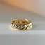 The gent king braided ring 14k gold