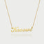 Carrie name necklace 14k gold - Studio Kroewe