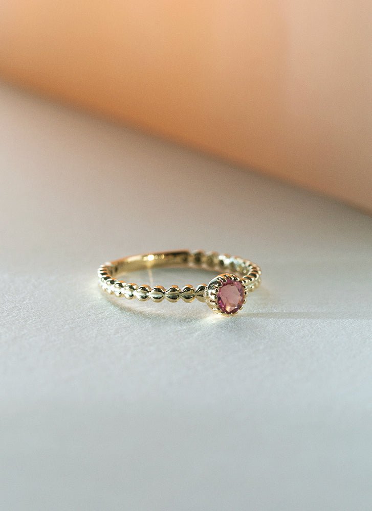 Edie tourmaline october birthstone ring 14k gold - Main Image