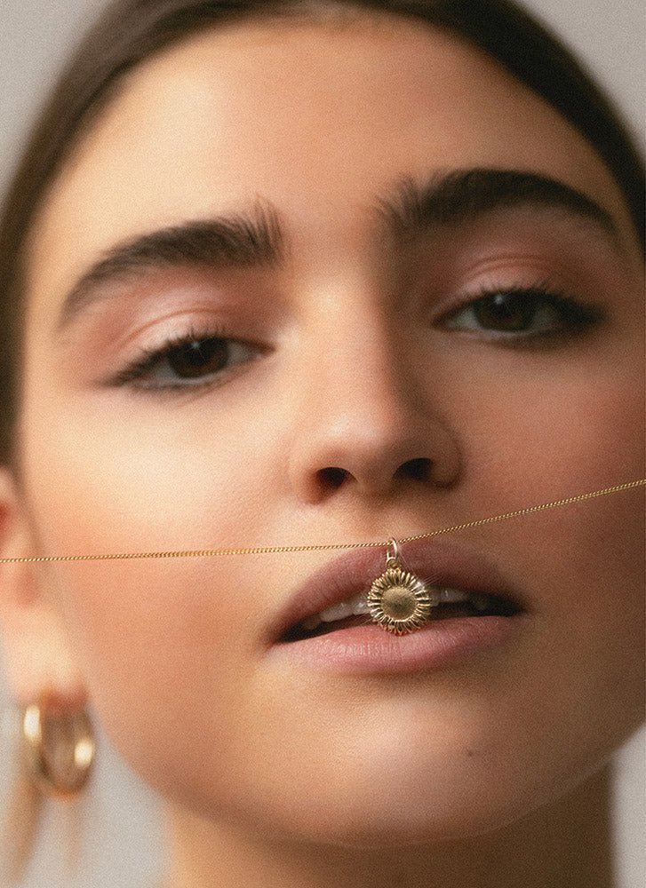 Studio Kroewe - Sunflower charm 14k gold