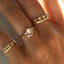 Dakota oval cut diamond ring 14k gold