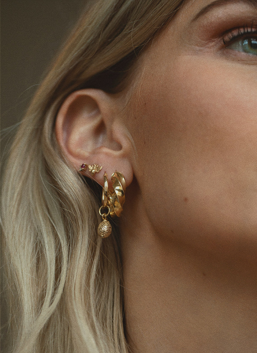Fenna twisted earrings 14k gold