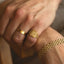 The gent ambrose brushed ring 14k goud