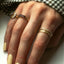 Gigi garnet 14k gold ring