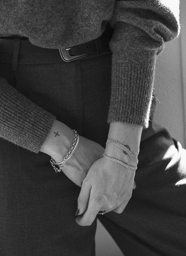 Jasseron 4.3mm bracelet 14k gold