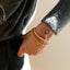 Jasseron 4.3mm bracelet 14k gold