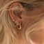 Prim twisted oorbellen 14k goud