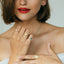 Betsy alfabet zegelring 14k goud