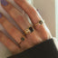 Maisie rookkwarts ring 14k goud