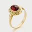 Ana garnet ring 14k gold