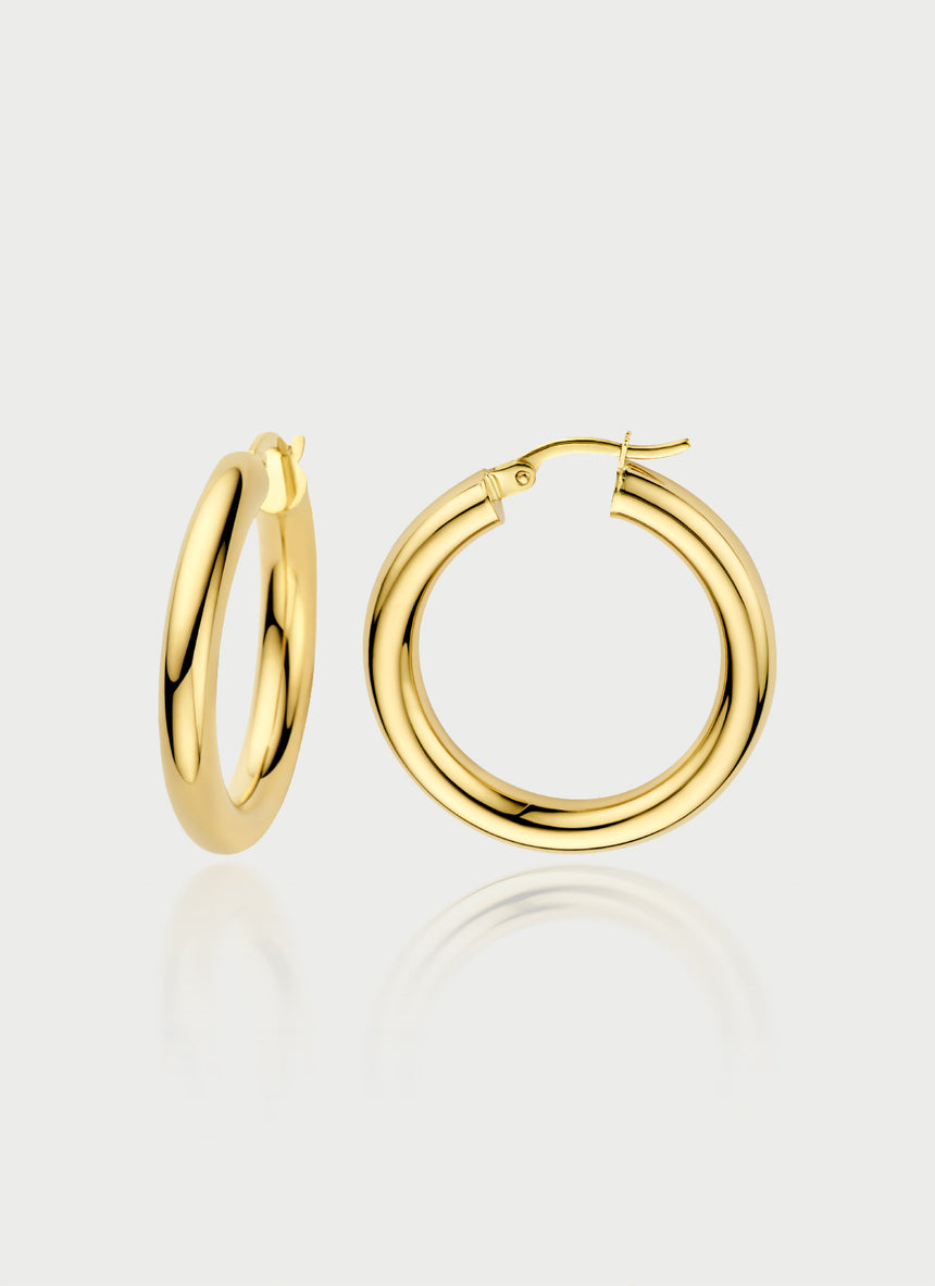 Austen hoop earrings 14k gold