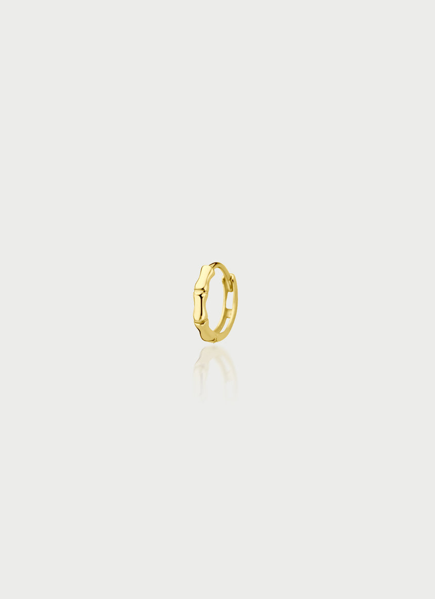 Lee structured hoops 14k gold - Studio Kroewe