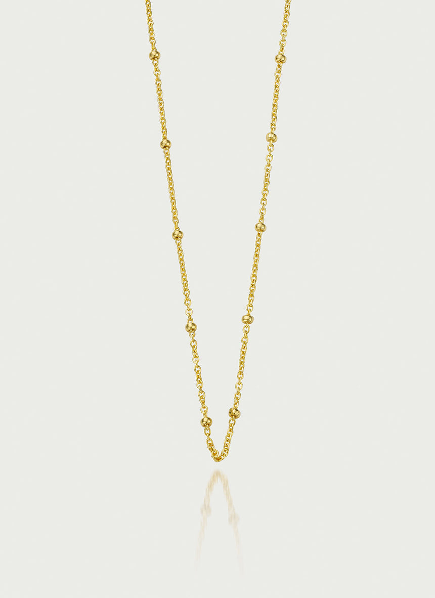 Bamboo necklace 14k gold