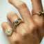 Cindy diamond tourmaline ring 14k gold
