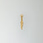 Feather charm 14k gold