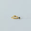 Finn sapphire single huggie 14k gold