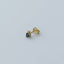 Gemma diamond sapphire single earstud 14k gold