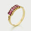 Gigi rhodolite 14k gold ring