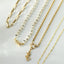 Ishtar Pearl necklace 14k gold