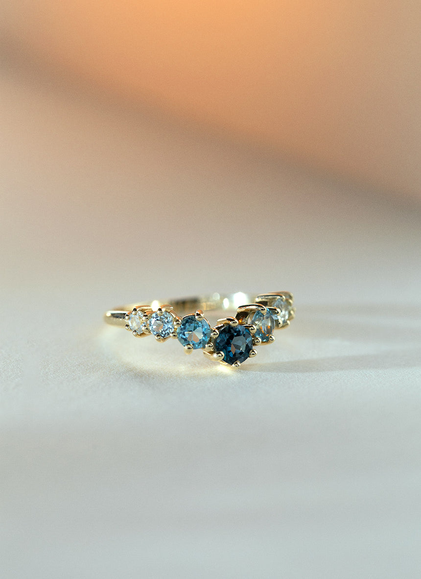 Caes tanzanite december birthstone ring 14k gold - Studio Kroewe