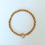 Jasseron 5mm armband met veerslot 14k goud