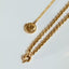 Jasseron 5mm necklace with lock 14k gold