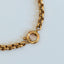 Jasseron 5mm necklace with lock 14k gold