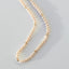 Kaia pearl necklace with gold beads 14k gold