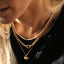 Kaia pearl necklace with gold beads 14k gold