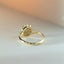 Lauren brilliant cut diamond pearl entourage ring 14k gold
