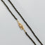 Lillie pyrite necklace with front lock 14k gold