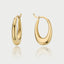 Marie ovale oorbellen 14k goud