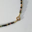 Nala tourmaline necklace with front lock 14k gold