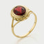 Perry granaat ring 14k goud