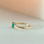 Pippa emerald medium ring 14k gold