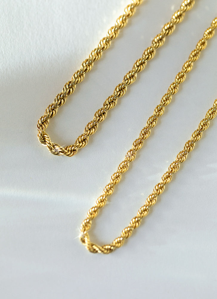 Rope bracelet 14k gold