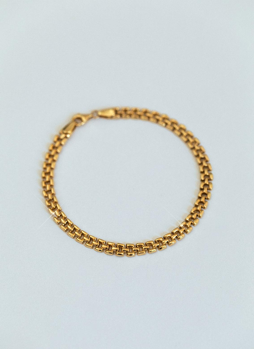 Sady rolex 5mm bracelet 14k gold