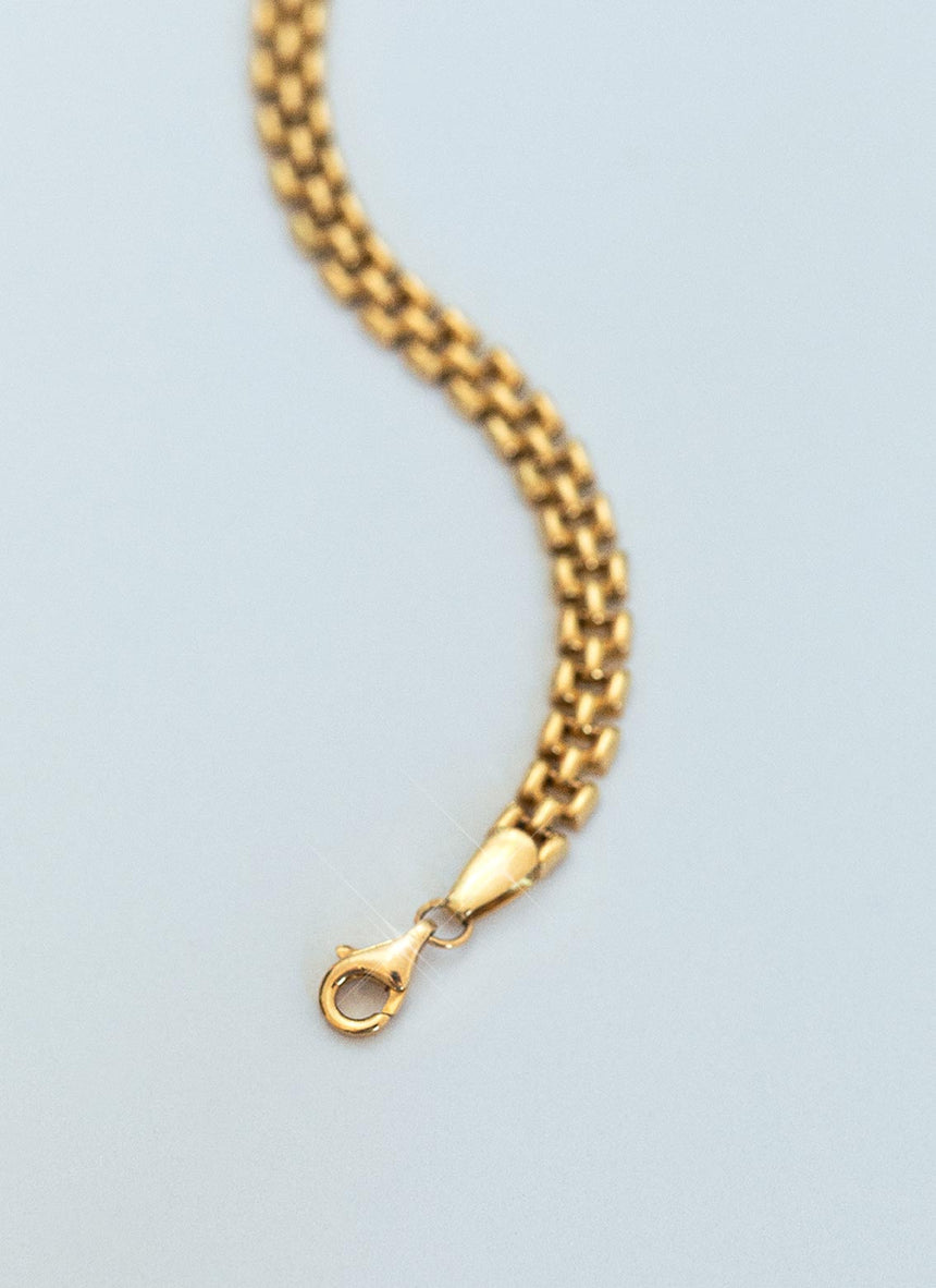 Sady rolex 5mm bracelet 14k gold