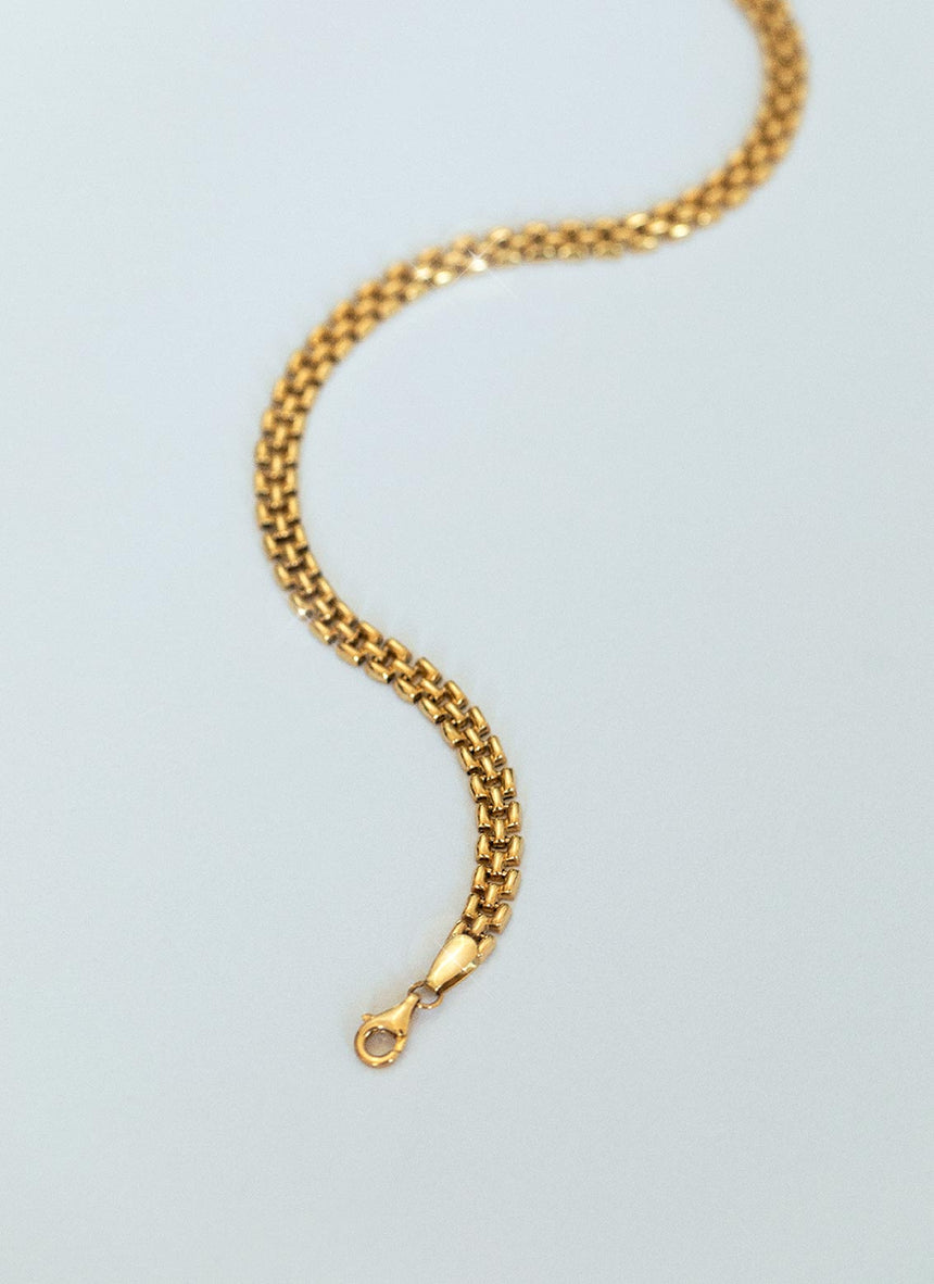 Sady rolex 5mm bracelet 14k gold