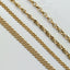 Jasseron 4.3mm bracelet 14k gold