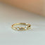 Sage diamant opal oktober geboortesteen ring 14k goud
