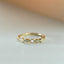 Sage diamant opal oktober geboortesteen ring 14k goud