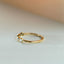 Sage diamant opal oktober geboortesteen ring 14k goud