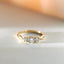 Sanny moissanite & diamond ring 14k gold
