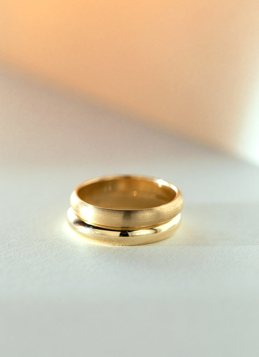 The gent classic 3.5mm ring 14k gold