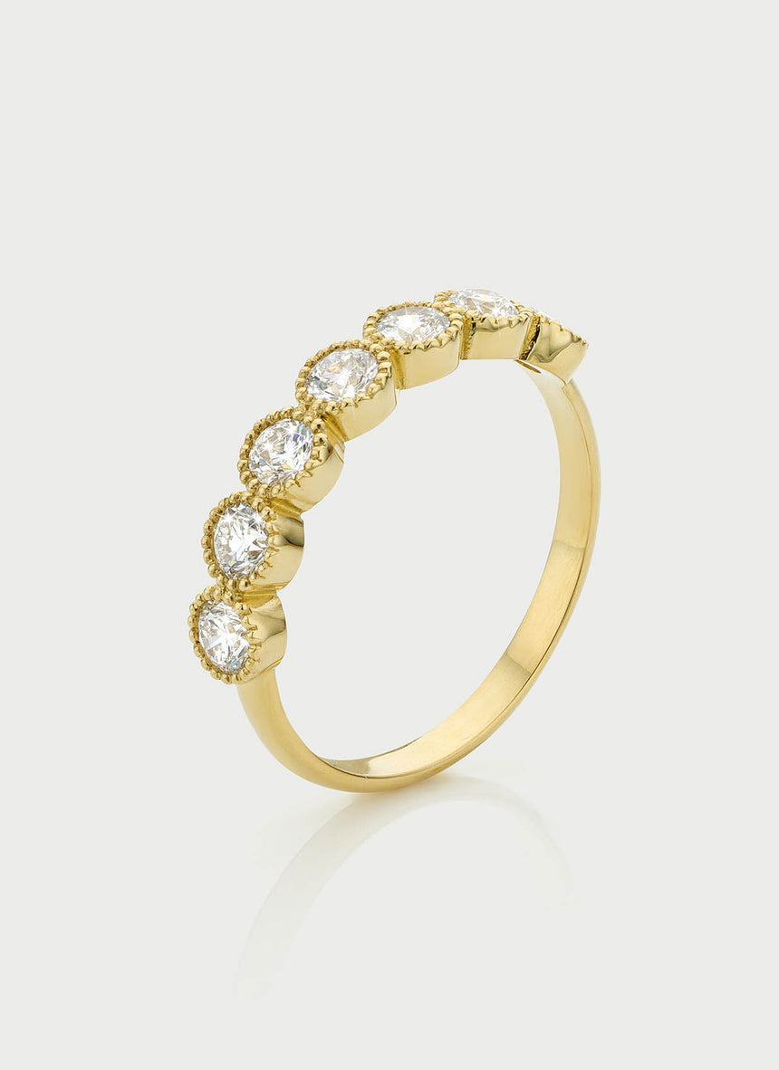 Hera entourage tanzaniet diamanten ring 14k goud