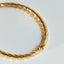 Twisted 4mm bangle 14k goud