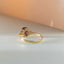 Valentina diamanten rhodoliet ring 14k goud