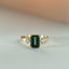 Ylva diamond tourmaline ring 14k gold