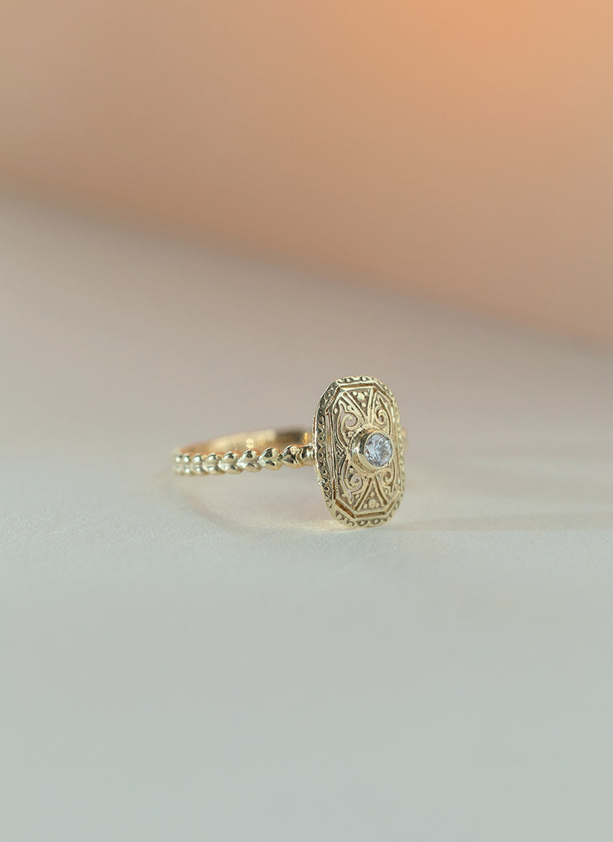 Willa diamond ring 14k gold